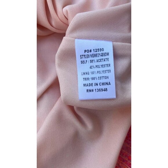 Nasty Gal Women's Coral Plunging Strappy Mini Dress Size L - Picture 9 of 16